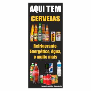 Banner 40x100 Lona 280g 40x100 4x0 fosca Madeira e cordinha 